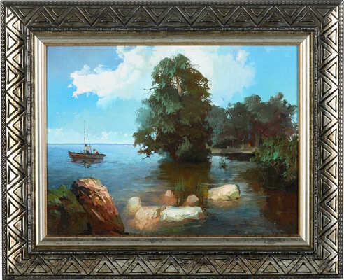 Быков Виктор Александрович. Рыбаки на озере 